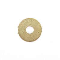 1 1/2" Brass Survey Washer with 1/2" Hole  (Plain)