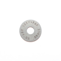 1 1/2" Aluminum Survey Washer with 1/2" Hole Stamped