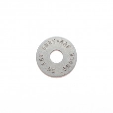 1 1/2" Aluminum Survey Washer with 1/2" Hole Stamped