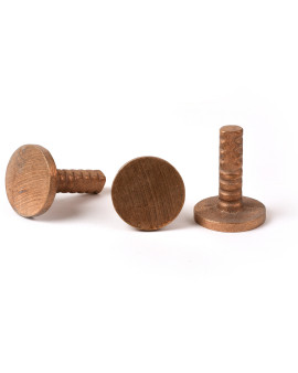 2" Flat Brass Monument Marker  w/Corrugated Stem ( Plain )