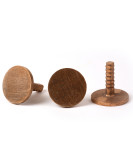 3 1/4" Plain Flat Cast Brass Monument Marker w/Corrugated Stem