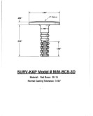 3" Dome Cast Brass Monument Marker w/Corrugated Stem