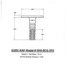 3" Flat Brass Monument Marker (Stamped)