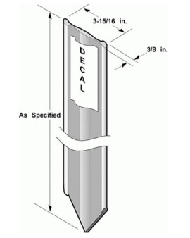 Quantum Fiberglass Stake QM-375-062 - 5.16 ft