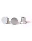 1 1/2" Flat Aluminum Cap for 1/2" Rebar