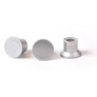1 1/2" Flat Aluminum Cap for 1/2" Rebar