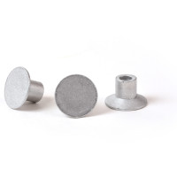 2" Flat Aluminum Cap for 1/2" Rebar