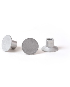 2" Flat Aluminum Cap for 1/2" Rebar