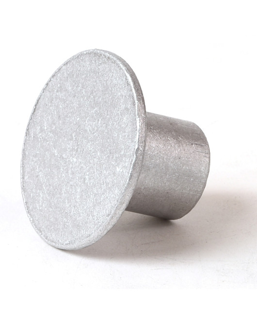 2" Flat Aluminum Cap for 1/2" Rebar
