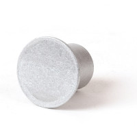 1 1/2" Flat Aluminum Cap for 1/2" Rebar