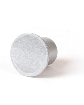 1 1/2" Flat Aluminum Cap for 1/2" Rebar