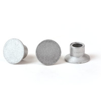 2" Flat Aluminum Cap for 3/4" Rebar