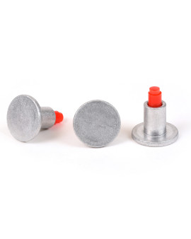 2 1/2" Flat Aluminum Cap for 1/2" Rebar with Plastic Insert