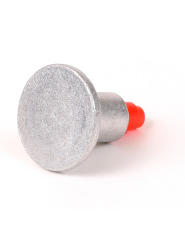 2 1/2" Flat Aluminum Cap for 1/2" Rebar with Plastic Insert