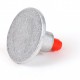 3 1/4" Flat Aluminum Cap for 1/2" Rebar with Plastic Insert