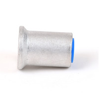 1 1/2" Flat Aluminum Cap for 3/4" Rebar with Plastic Insert