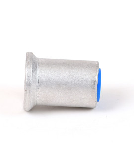 1 1/2" Flat Aluminum Cap for 3/4" Rebar with Plastic Insert