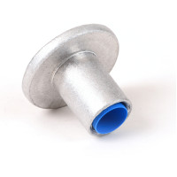 2 1/2" Dome Aluminum Cap for 3/4" Rebar with Plastic Insert