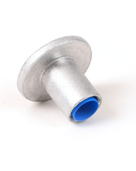 2 1/2" Flat Aluminum Cap for 3/4" Rebar with Plastic Insert