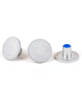 3 1/4" Flat Aluminum Cap for 3/4" Rebar with Plastic Insert