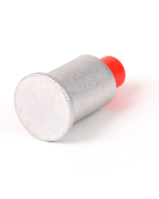 1 1/2" Flat Aluminum Cap for 5/8" Rebar with Plastic Insert