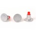 2 1/2" Flat Aluminum Cap for 5/8" Rebar with Plastic Insert