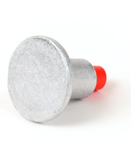 2 1/2" Flat Aluminum Cap for 5/8" Rebar with Plastic Insert
