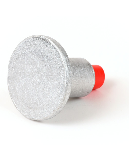 2 1/2" Dome Aluminum Cap for 5/8" Rebar with Plastic Insert