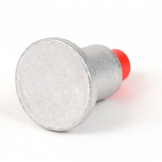 2" Flat Aluminum Cap for 5/8" Rebar with Plastic Insert 2" Flat Aluminum Cap for 5/8" Rebar with Plastic Insert