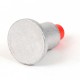 2" Flat Aluminum Cap for 5/8" Rebar with Plastic Insert