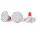 3 1/4" Flat Top Aluminum survey marker for 5/8" Rebar with Plastic Insert