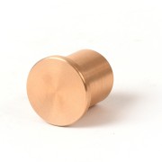 1 1/2" Flat Brass Cap for 1/2" Rebar Stamped with Plastic Insert