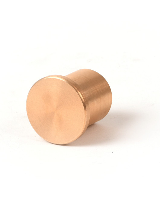 1 1/2" Flat Brass Cap for 1/2" Rebar Stamped with Plastic Insert