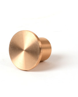 1 1/2" Flat Brass Cap for 3/4" Rebar with Plastic Insert