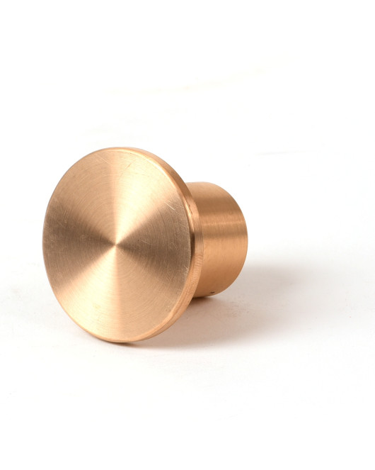 1 1/2" Flat Brass Cap for 3/4" Rebar with Plastic Insert