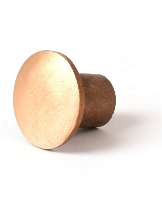 2 1/2" Dome Brass Cap for 5/8" Rebar with Plastic Insert