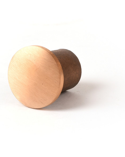 2" Dome Brass Cap for 5/8" Rebar with Plastic Insert