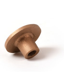 3 1/4" Flat Brass Cap for 5/8" Rebar with Plastic Insert