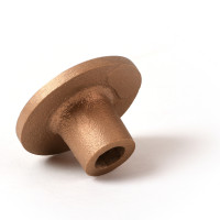 3 1/4" Flat Brass Cap for 5/8" Rebar with Plastic Insert