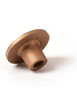 3 1/4" Flat Brass Cap for 5/8" Rebar with Plastic Insert