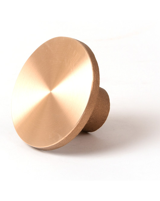 3 1/4" Flat Brass Cap for 5/8" Rebar with Plastic Insert