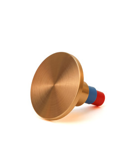 3"  Flat Brass Cap for 5/8" Rebar with Plastic Insert