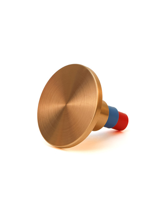 3"  Flat Brass Cap for 5/8" Rebar with Plastic Insert