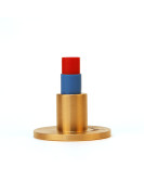 3"  Flat Brass Cap for 5/8" Rebar with Plastic Insert