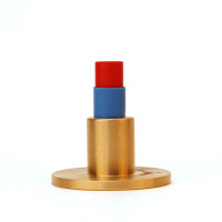 3"  Flat Brass Cap for 5/8" Rebar with Plastic Insert