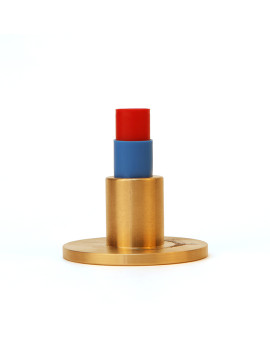 3"  Flat Brass Cap for 5/8" Rebar with Plastic Insert