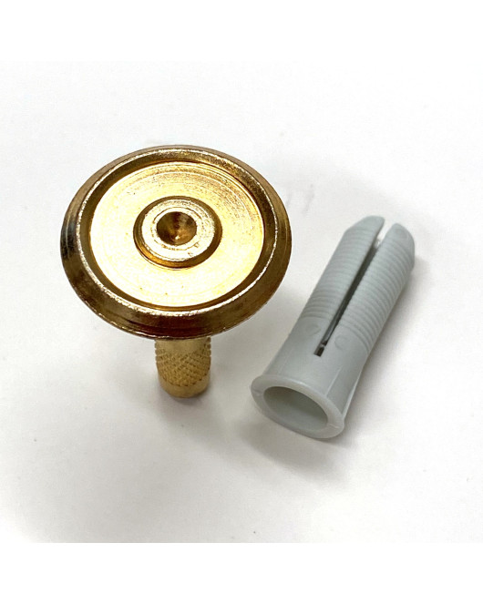 30mm Brass Marker Recessed w/Center Point w/Expansion Plug