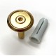30mm Brass Marker Recessed w/Center Point w/Expansion Plug
