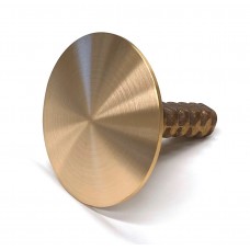 3 1/4" Dome Cast Brass Monument Marker w/Corrugated Stem