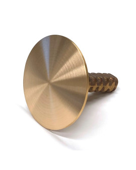 3 1/4" Dome Cast Brass Monument Marker w/Corrugated Stem